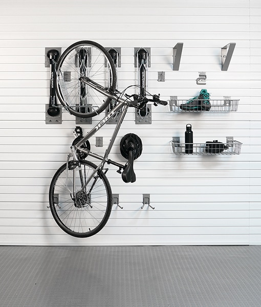 Bike storage hooks and organization
